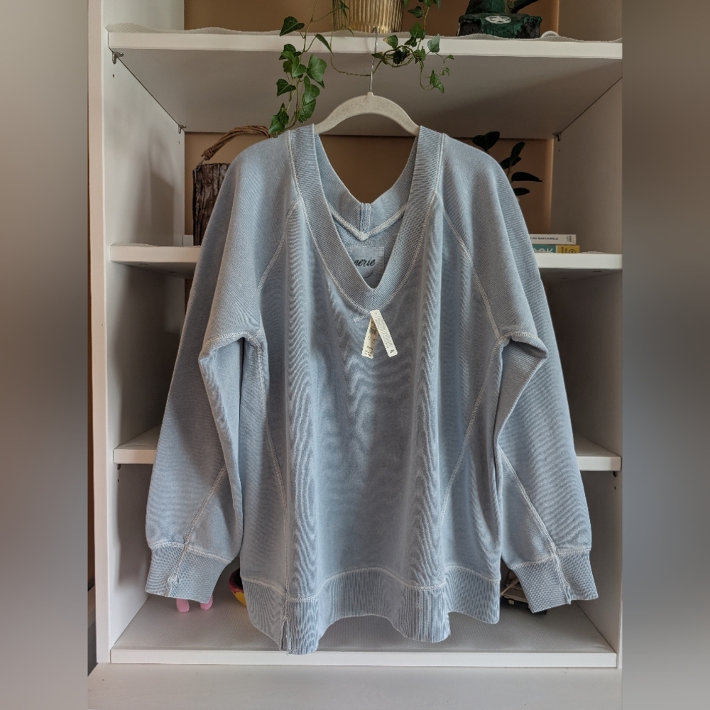 Aerie Downtime V-Neck Sweatshirt